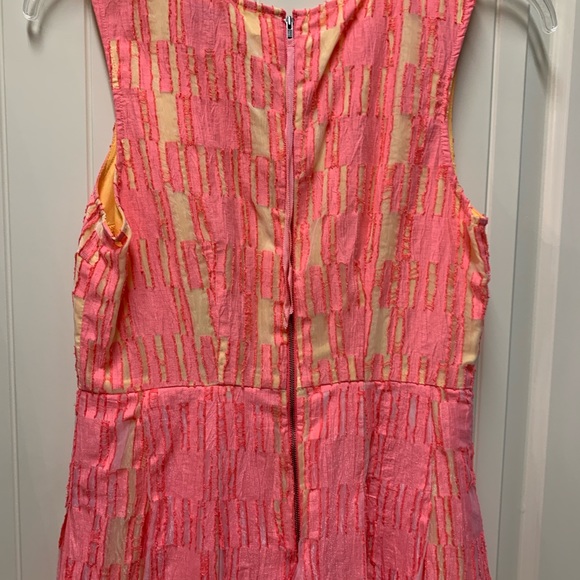 Tracy Reese dress peach & yellow - Picture 7 of 10